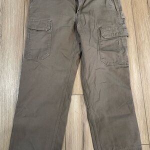 Duluth Men's Fire Hose Relaxed Fit Cargo Work Pants 92204 Coffee brown 42x32